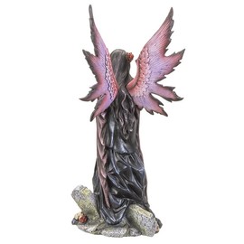 Pacific Giftware Gothic Fairy, Cold Cast Resin, 12.60-inch Height