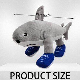 CWENDANER Tralalero Tralala Plush (35 cm) Italian Brain Red Cuddly Toy, Soft Plush Toy for Children, Birthday Gift and Collectible Figure (Triple Legged Shark)