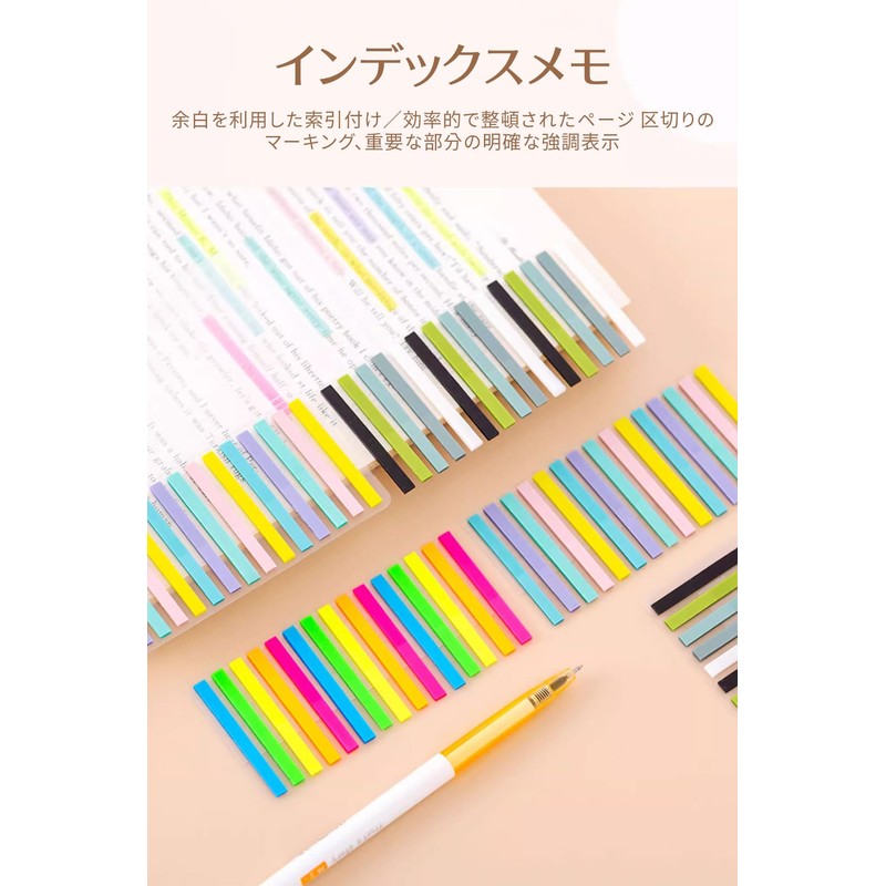 Sticky Notes, Sticky Notes, Pack of 5, Thin, Small, Durable