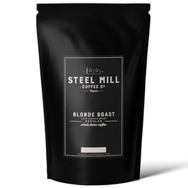 Steel Mill Coffee Co. | Blonde Roast Single-Origin Gourmet Coffee | 2 LB Bag | Whole Bean Light Roast | Blonde Roast Coffee | 100% Arabica Beans | Freshly Roasted