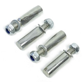 OLDNEWBIKES Crank Wedge / Cotter Pins 9.5 mm Diameter with Locking Nuts for Classic Cranks (Pack of 4)