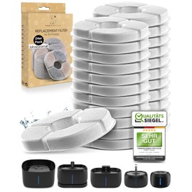 PrettyPaw© Filter Cat Fountain, Original Filter for Cat Oasis, Filter for Cat Fountain by PrettyPaw, Cat Fountain Filter, Cat Accessories, Pack of 24