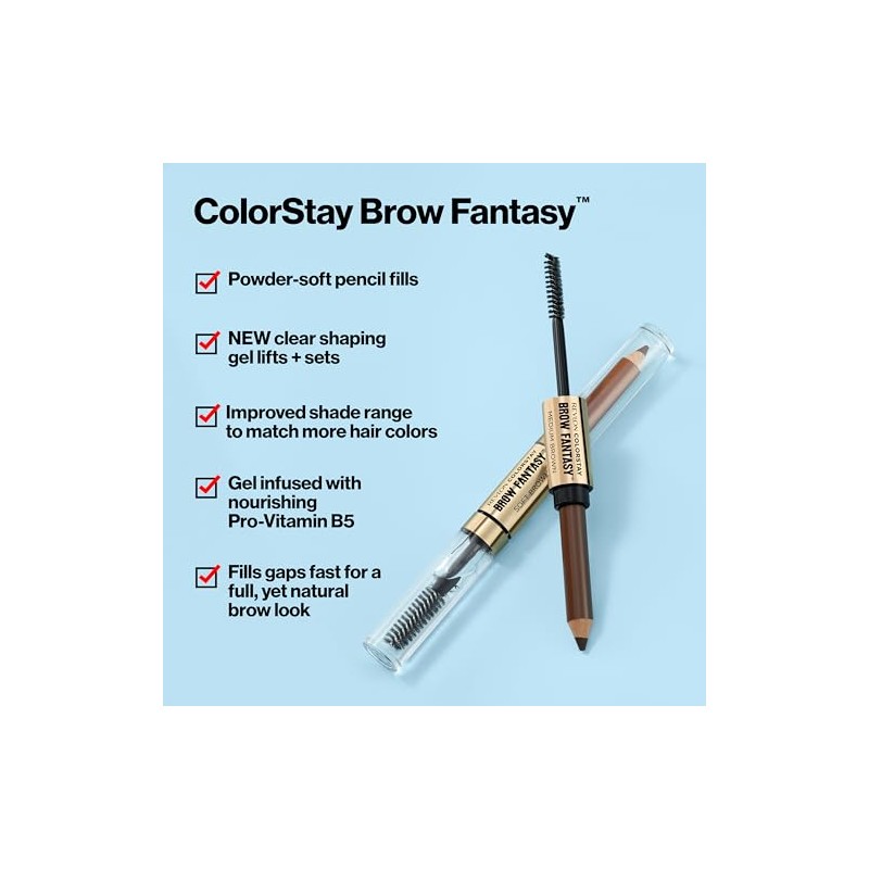 Lápiz y gel para cejas Revlon Colorstay Brow Fantasy tono