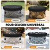 Permade Fire Pit Cover Round, 64-71 Inch Outdoor Built in