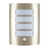 Modern Outdoor IP44 Stainless Steel Flush Wall Lamp Fitting with