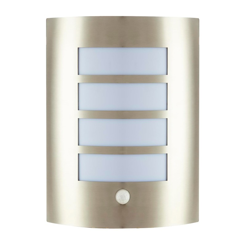 Modern Outdoor IP44 Stainless Steel Flush Wall Lamp Fitting with