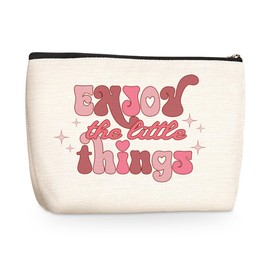 Mental Health Makeup Bag Positive Affirmations Motivational Gifts Health Cosmetic Travel Bag for Women Counselor Therapist Medical Coworker Best Friend Skincare Bag for Birthday Nurse Mothers Day