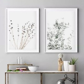 ZOYIEP Set of 3 Posters for Living Room – Bedroom Pictures Decoration – Lavender Eucalyptus Plant Stylish Wall Pictures – Without Picture Frame (13 x 18 cm)