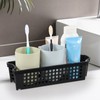 Drephia 12 Pack Plastic Slim Storage Basket, 10.43" x 3.74"