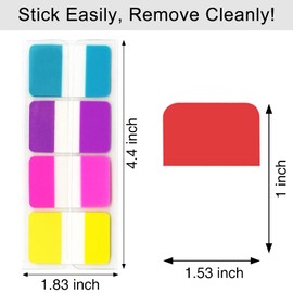 KICNIC Sticky Index Tabs 240 Pcs, 1 inch Divider Tabs Stick On, Page Marker Bookmark, Write Tab Flags Self Adhesive, 3 Dispensers, 20 Pcs/Color