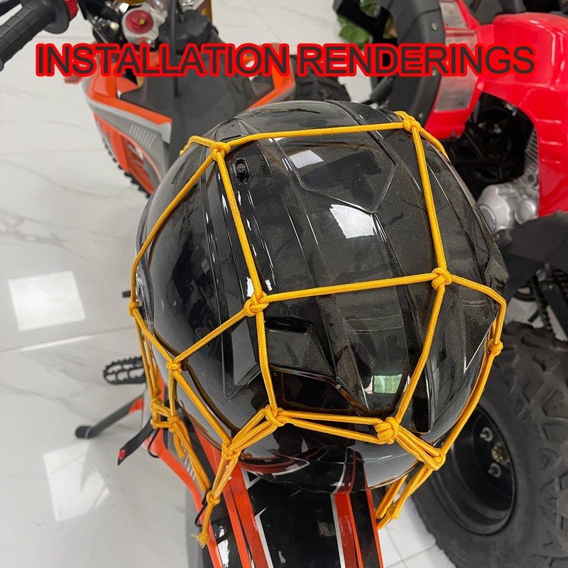 GOOFIT Motorcycle Luggage Cargo Net Helmet Net 15" With Hooks