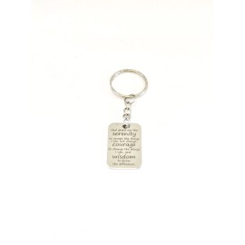 JKCE Designs Serenity Prayer Keychain, Christian Keychain, God Grant Me, Serenity Prayer Gift
