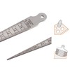Yuentoen Taper Gauge, 1-15mm Wedge Feeler Gauge Double Sides Metric