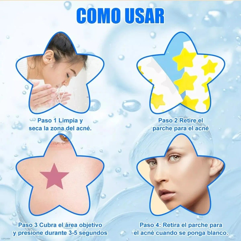 280pzs Mascarillas Estrella Acne