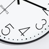 Lafocuse 3D Numbers Silent Wall Clock Black 30 cm Modern