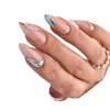 Blue Wave Fake Nails - Almond Shaped Press On Nails