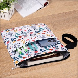 DSIUE Book Sleeve Book Protector Book Lovers Gifts Book Covers for Paperbacks with Zipper,11.4 X 9 Inch