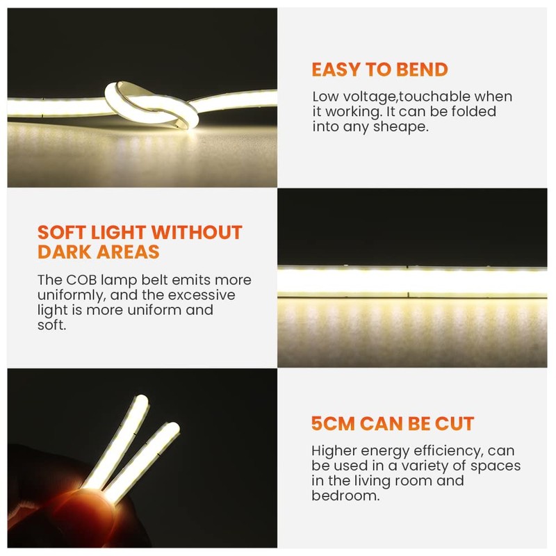Wisada 5V Touch Dimmable LED Light Strip USB Switching Power