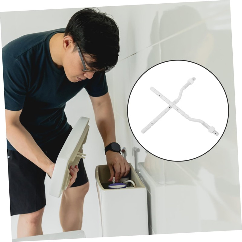 Angoily 1pair Toilet Flush Button Rods Dual Flush Parts for