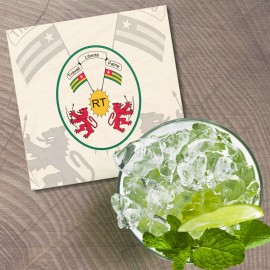 Unbranded Togo Coat Of Arms 4'' X 4'' Square Wooden Coaster