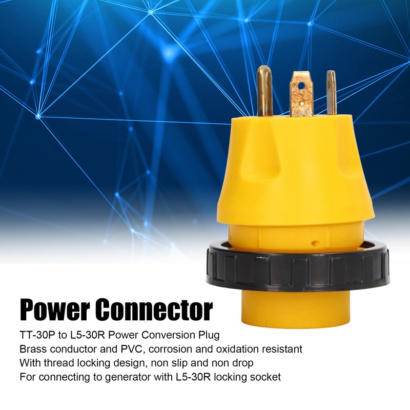 Generator Power Connector TT 30P to L5 30R Conversion Plug