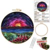 Liveish Embroidery Kits for Beginners,Landscape Embroidery kit,Embroidery kit for Beginners