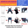 doudouX Patient Lift Sling, Fullbody/univesal Sling with Solid high-Back, Head/Neck/Back/Butt