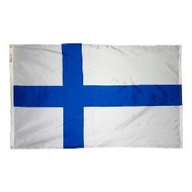 4ft. x 6ft. Finland Flag with Brass Grommets