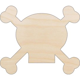 Skull - Laser Cut Out Unfinished Wood Craft Shape SKL19 26" / 1/8" thick