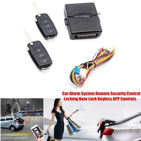 Unbranded US Car Alarm System Remote Security Central Locking Door