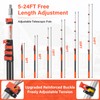 5-24FT Telescoping Extension Pole,Reach 30FT Extension Pole