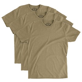 BUNKER 27 Coyote Brown T-Shirts Military OCP Undershirt, 3 Pack, Soft and Comfortable (Medium)