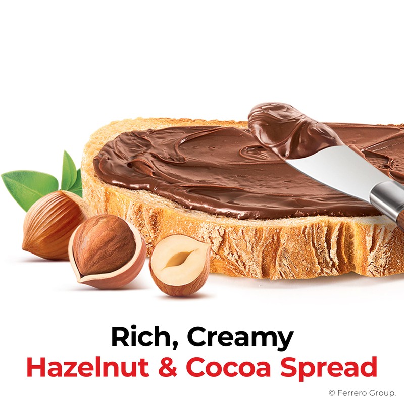 Nutella Hazelnut Spread with Cocoa for Breakfast, Bulk 120 Pack