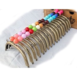 G & C Antique Style Handle Nozzle Set of 10 Colors Colorful Large Ball Stylish Craft Supplies 6.3 inches (16 cm)
