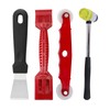 DEFIYEAR 4PCS Window Glazing Tools Set, Multi-Functional Glazing Hammer, Glazing