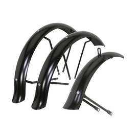 ALTALINE Tricycle 20" Black Flared Hollow Trike Conversion Kit Fender Set