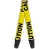 Buckle-Down GS-W32962 Guitar Strap Caution Yellow Black, 2" Wide -