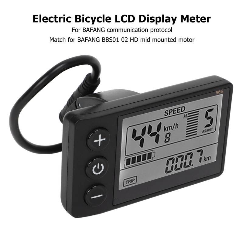 Electric Bicycle LCD Display Meter 24 36 48 52 60V