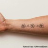 'Daisy Chain' Temporary Tattoo - Water Resistant, Skin-Safe, Non-Toxic Transfer