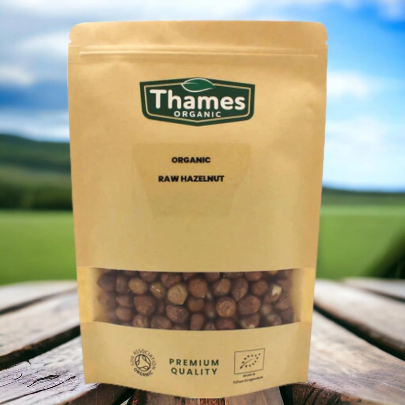 Organic Raw Hazelnuts-Certified Organic, Non-GMO, Vegan, No Additives, No Preservatives,