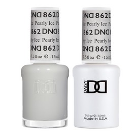 DND DUO GEL - SHEER COLLECTION - 862 PEARLY ICE -  GEL NAIL POLISH SET