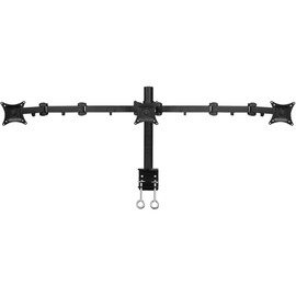 SIIG Articulating Triple Monitor Desk Mount Desk Mount, Black (CE-MT0R12-S3)