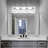 PRESDE Bathroom Vanity Light Fixtures, Modern Crystal Chrome 4 Light