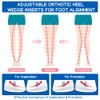 Unribeau 2 Layers Adjustable Supination & Pronation Correction Heel Insoles,Self-Adhesive