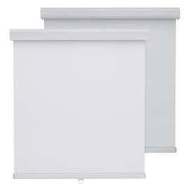 FEBORY Cordless Roller Shades for Indoor Windows 100% Blackout (31" W x 72" H, White) Waterproof, Thermal Insulated, UV Protection Pull Down Roller Blinds for Home, Bedroom, Living Room, Office