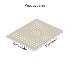 AUNMAS Pack of 2 Rubber Sink Mat, 10 x 12 Inch Kitchen Sink Mat, Rubber Sink Protector in Food Grade for Bathrooms, Kitchens