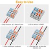 Linkstyle 40PCS Lever Wire Connectors Kit 28-12 AWG, 3 Way