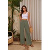KICZOY Women Summer Pants Flowy Pants Drawstring Waist Wide Leg