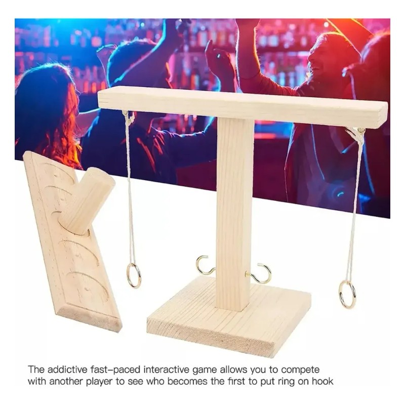 / Hooks, Juego De Mesa, Anillo De Madera, Gancho For