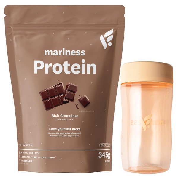 mariness マリネス [ シェイカー 付き] プロテイン 約15回分 初回 お試し セット